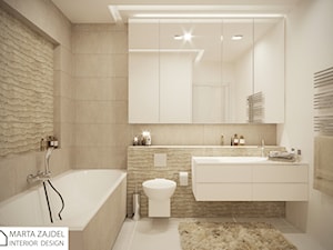 Piaskowa łazienka - zdjęcie od Marta Zajdel Interior Design