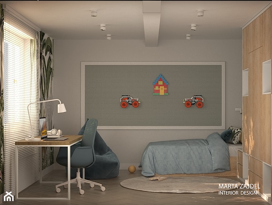 Pokój chłopca - pokój dziecka - zdjęcie od Marta Zajdel Interior Design