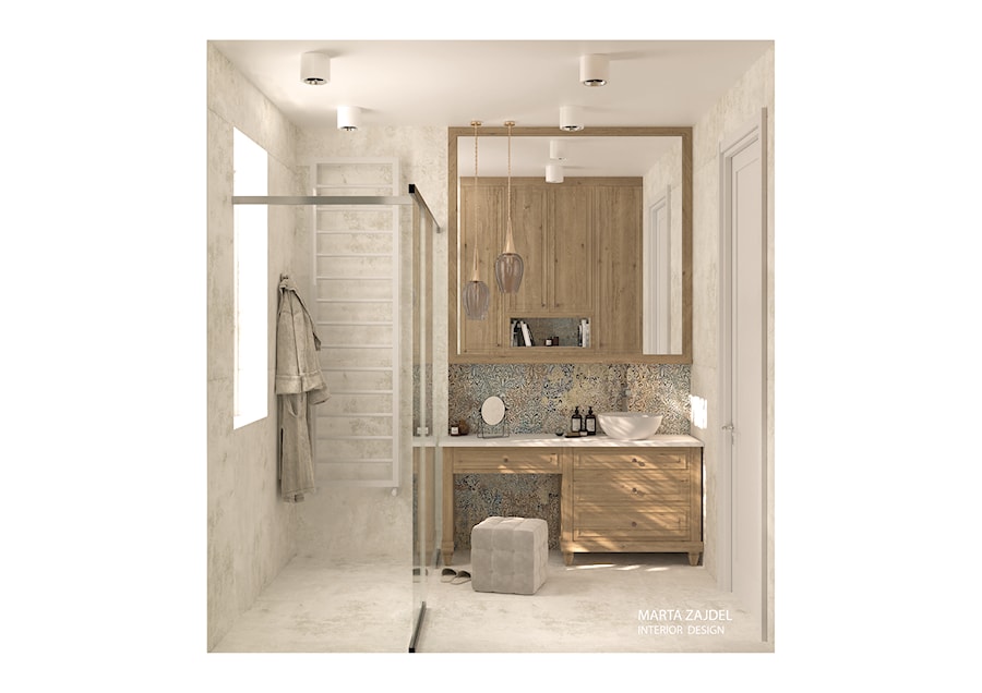 Łazienka z toaletką - zdjęcie od Marta Zajdel Interior Design