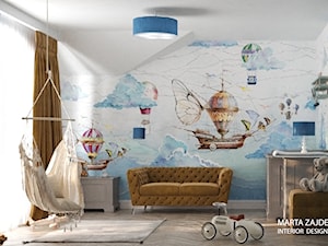 Pokój dziecka tapetą w chmurki alternatywa - zdjęcie od Marta Zajdel Interior Design