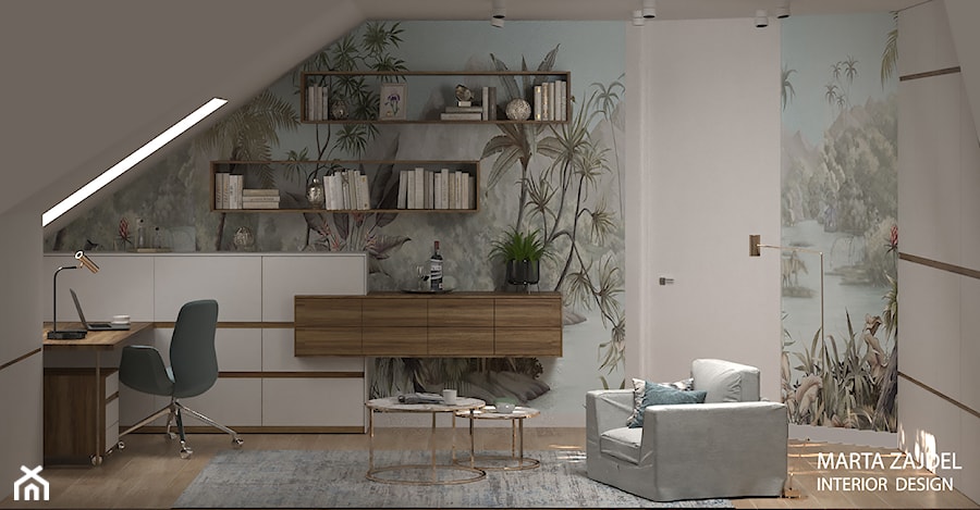 Biuro w domu - zdjęcie od Marta Zajdel Interior Design