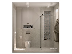 klasyczna łazienka mozaika - zdjęcie od Marta Zajdel Interior Design