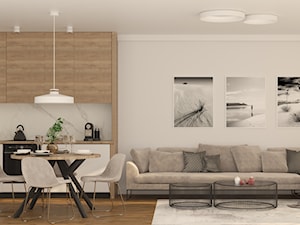 Salon z dużą sofą - zdjęcie od Marta Zajdel Interior Design
