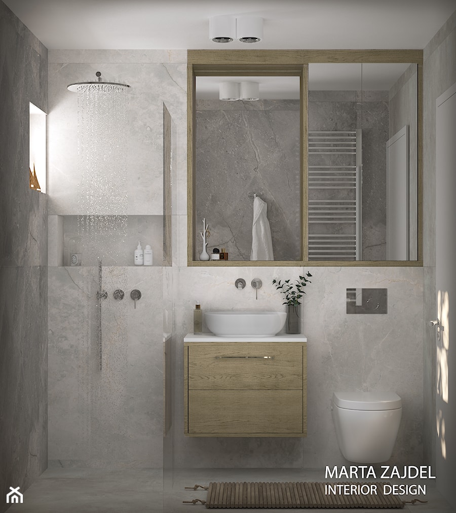 Łazienka na poddaszu - zdjęcie od Marta Zajdel Interior Design