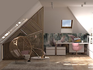 Biuro w sypialni - zdjęcie od Marta Zajdel Interior Design