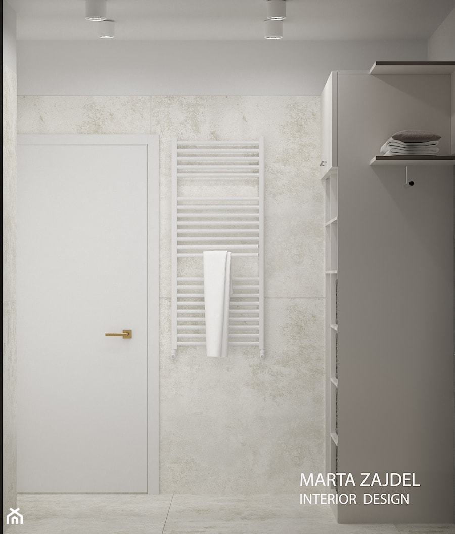 pralnia biało-szara - zdjęcie od Marta Zajdel Interior Design