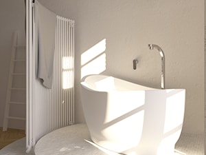 Projekt łazienki - wyróżnienie w konkursie Zehnder. - Łazienka, styl skandynawski - zdjęcie od PMAA studio