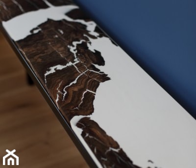 Aranżacje wnętrz - Biuro: Black oak and white resin console - Resin Design Lukasz Ozga. Przeglądaj, dodawaj i zapisuj najlepsze zdjęcia, pomysły i inspiracje designerskie. W bazie mamy już prawie milion fotografii!