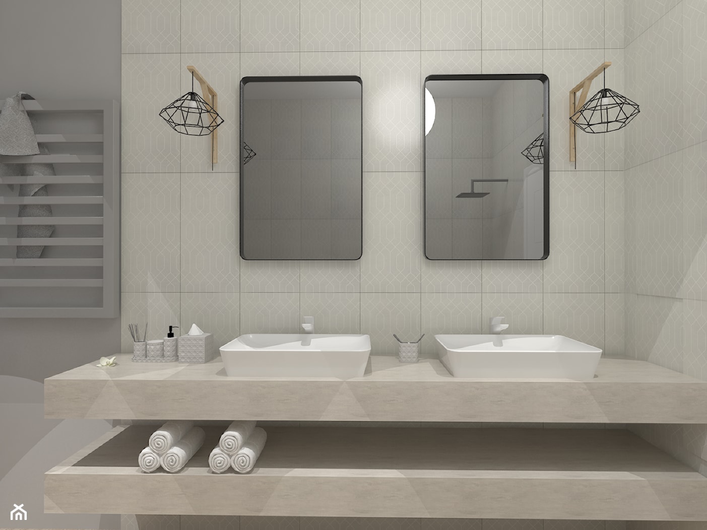 Elegancka nowoczesna łazienka - zdjęcie od Studio prosta forma - Homebook
