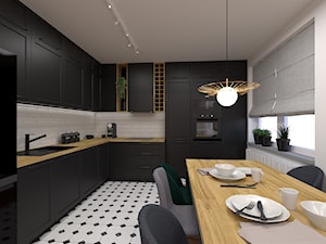 Klasyczny salon z kuchnią - Kuchnia, styl tradycyjny - zdjęcie od Pracownia Projektowa Arch/tecture