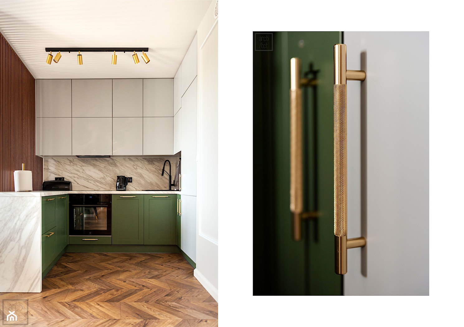 Mieszkanie modern classic - Kuchnia, styl nowoczesny - zdjęcie od Pracownia Projektowa Arch/tecture - Homebook