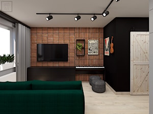 Mieszkanie modern industrial - Salon, styl industrialny - zdjęcie od Pracownia Projektowa Arch/tecture