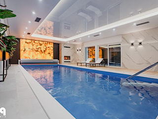 Prywatny basen w domu jednorodzinnym