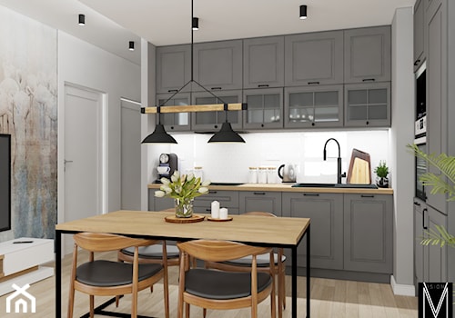 Retro mieszkanie dla Singla - Kuchnia, styl tradycyjny - zdjęcie od MVision Studio Projektowe