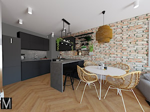 Industry apartment Świnoujście - Kuchnia, styl industrialny - zdjęcie od MVision Studio Projektowe