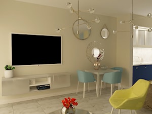 Apartament w Świnoujściu - Salon, styl glamour - zdjęcie od MVision Studio Projektowe