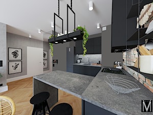 Industry apartment Świnoujście - Kuchnia, styl industrialny - zdjęcie od MVision Studio Projektowe