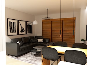 Mieszkanie w Świnoujściu - Salon, styl minimalistyczny - zdjęcie od MVision Studio Projektowe