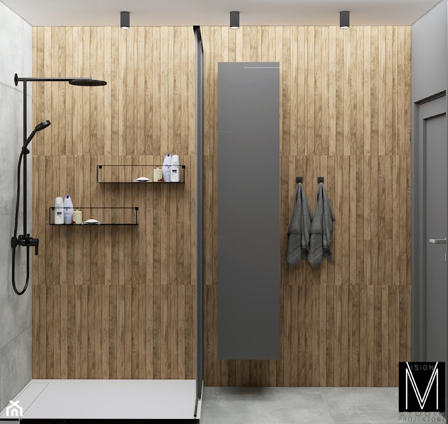 Mieszkanie Międzyzdroje - Łazienka, styl nowoczesny - zdjęcie od MVision Studio Projektowe