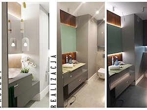 Nowatorska łazienka w Świnoujściu - Łazienka, styl nowoczesny - zdjęcie od MVision Studio Projektowe
