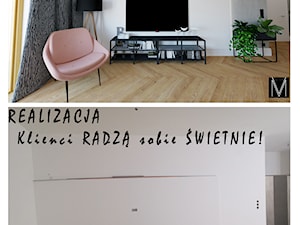 Industry apartment Świnoujście - Salon, styl nowoczesny - zdjęcie od MVision Studio Projektowe