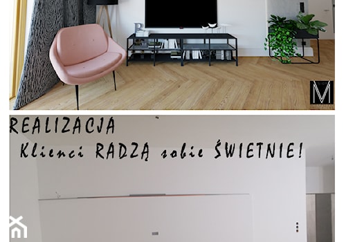 Industry apartment Świnoujście - Salon, styl nowoczesny - zdjęcie od MVision Studio Projektowe