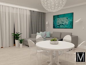 Apartament - Świnoujście - Salon, styl nowoczesny - zdjęcie od MVision Studio Projektowe
