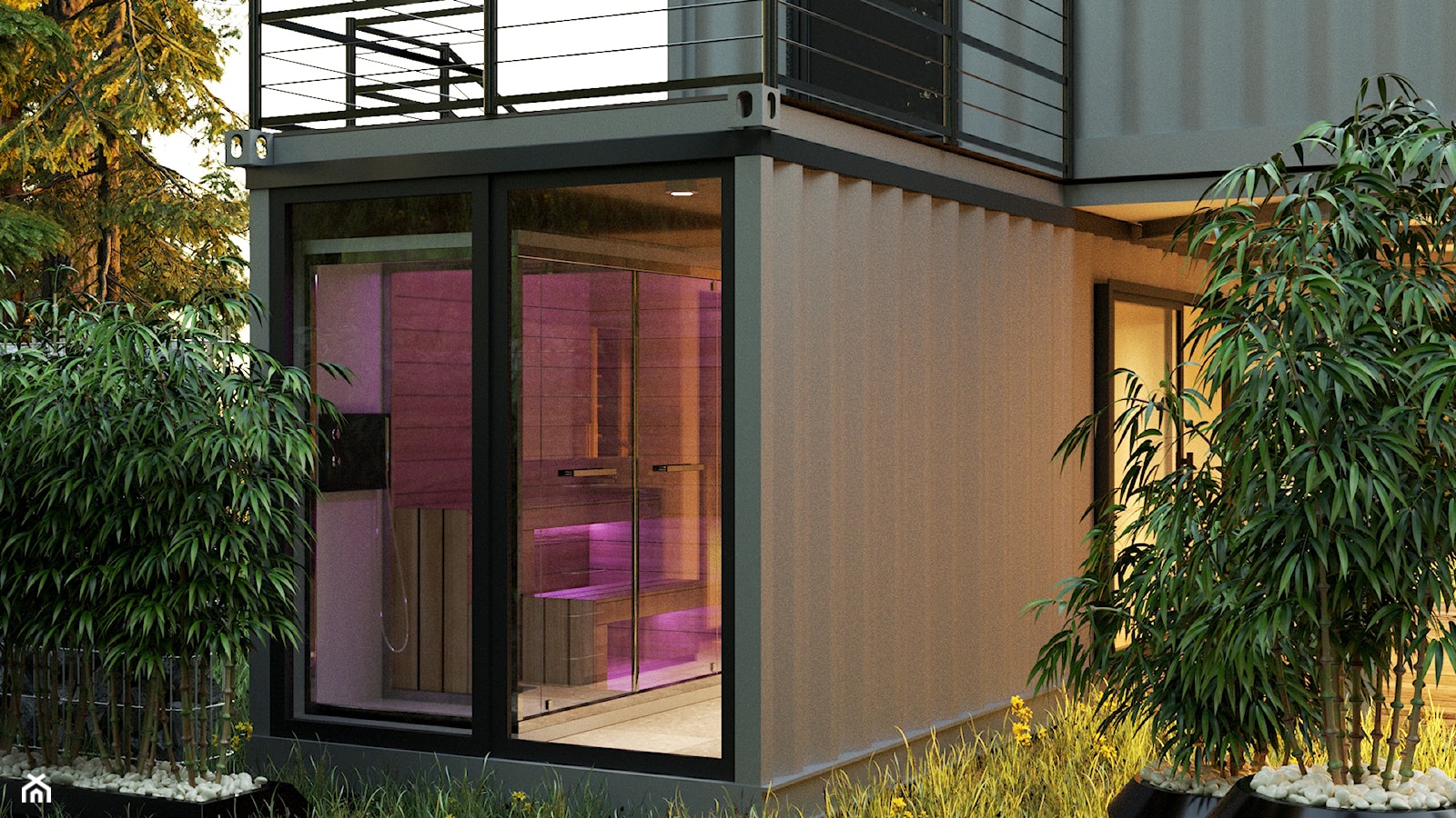 Dom kontenerowy - Ogród, styl nowoczesny - zdjęcie od Design Time - Homebook