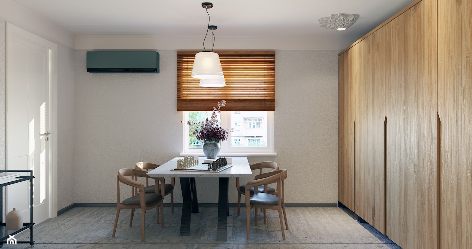 Kuchni - Duża zamknięta szara kuchnia jednorzędowa z oknem, styl minimalistyczny - zdjęcie od Design Time - Homebook