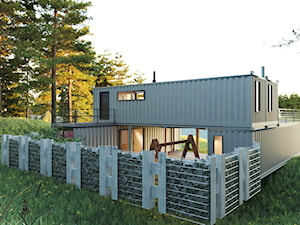 Dom kontenerowy - Ogród, styl nowoczesny - zdjęcie od Design Time