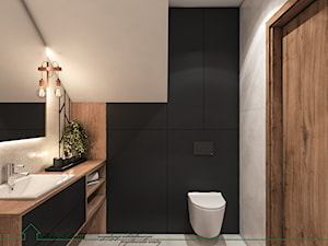 Projekt łazienki w stylu loftowym - Łazienka, styl nowoczesny - zdjęcie od Wiz-Dom