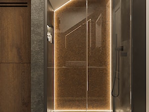 Ciemna łazienka - Łazienka, styl nowoczesny - zdjęcie od Wiz-Dom