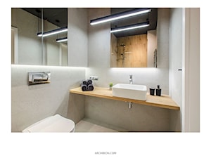 Wnętrze mieszkanie pod wynajem - Łazienka, styl minimalistyczny - zdjęcie od Archibion Pracownia Projektowa Krzysztof Czerwiński