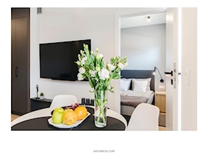 Wnętrze mieszkanie pod wynajem - Sypialnia, styl minimalistyczny - zdjęcie od Archibion Pracownia Projektowa Krzysztof Czerwiński