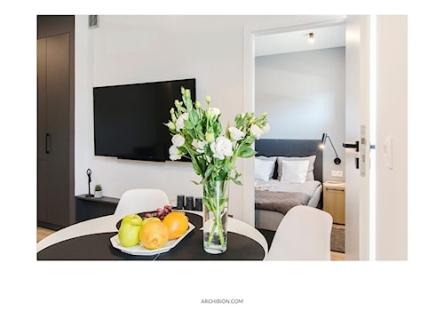 Wnętrze mieszkanie pod wynajem - Sypialnia, styl minimalistyczny - zdjęcie od Archibion Pracownia Projektowa Krzysztof Czerwiński