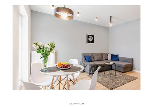 Wnętrze mieszkanie pod wynajem - Salon, styl minimalistyczny - zdjęcie od Archibion Pracownia Projektowa Krzysztof Czerwiński
