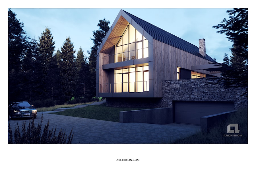 Dom jednorodzinny typu nowoczesna stodoła - Domy, styl nowoczesny - zdjęcie od Archibion Pracownia Projektowa Krzysztof Czerwiński