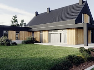 Dom jednorodzinny Kielno - Ogród, styl nowoczesny - zdjęcie od Archibion Pracownia Projektowa Krzysztof Czerwiński