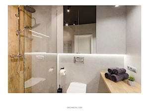 Wnętrze mieszkanie pod wynajem - Łazienka, styl minimalistyczny - zdjęcie od Archibion Pracownia Projektowa Krzysztof Czerwiński