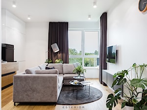 Mieszkanie w Warszawie - Salon, styl minimalistyczny - zdjęcie od esterior