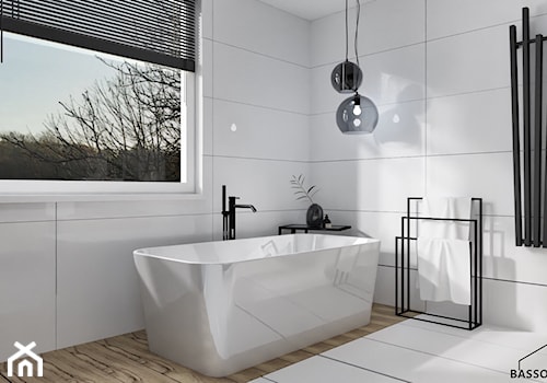 Łazienka - Średnia łazienka z oknem, styl nowoczesny - zdjęcie od Klaudia Berechowska
