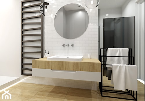 Łazienka - widok na umywalkę - zdjęcie od Zarosa Studio