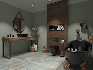 Łazienka w stylu loft-glamour - zdjęcie od prokop_house