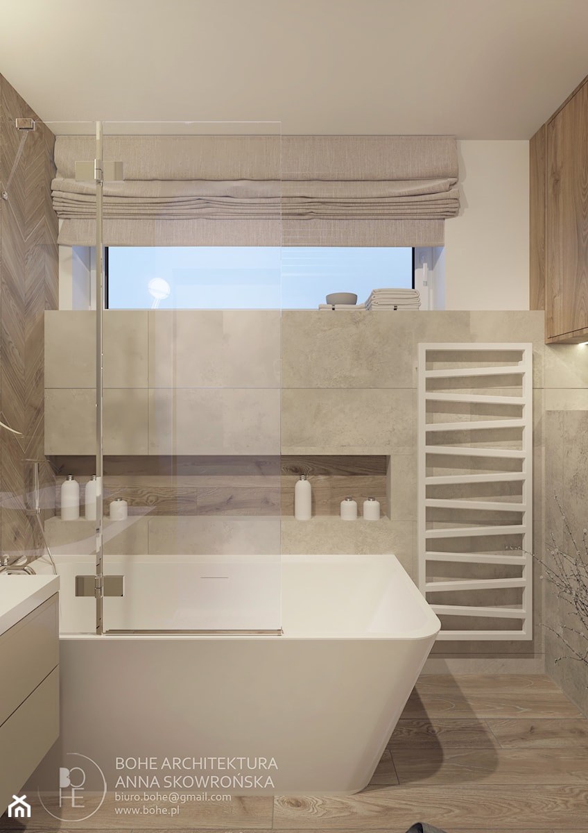 Projekt łazienki - zdjęcie od BOHE Architektura
