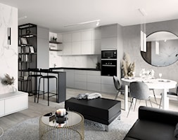 Projekt mieszkania w odcieniach szarości i bieli - zdjęcie od BOHE Architektura - Homebook