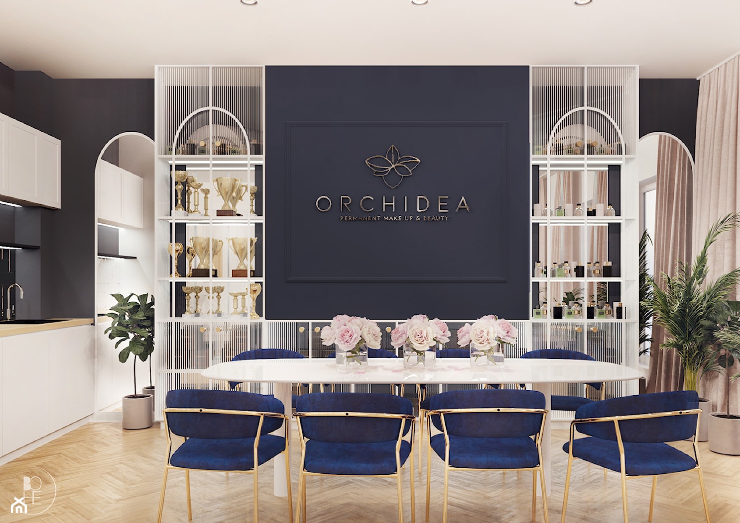 Projekt salonu kosmetycznego - Orchidea - zdjęcie od BOHE Architektura - Homebook