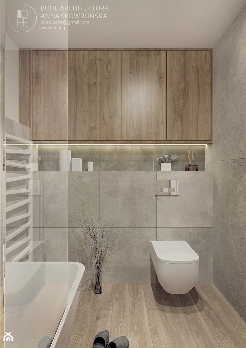 Projekt łazienki - zdjęcie od BOHE Architektura