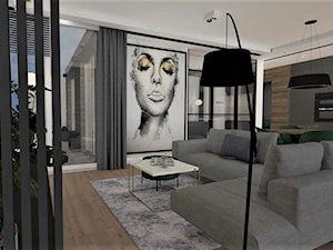 PROJEKT MIESZKANIA KATOWICE 61 m2 - Jadalnia, styl nowoczesny - zdjęcie od Polconcept Designe