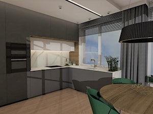 PROJEKT MIESZKANIA KATOWICE 61 m2 - Kuchnia, styl industrialny - zdjęcie od Polconcept Designe