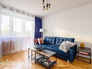 Mieszkanie inwestyczyne_2019_dwa pokoje w bloku - Salon, styl nowoczesny - zdjęcie od Bielawska Studio